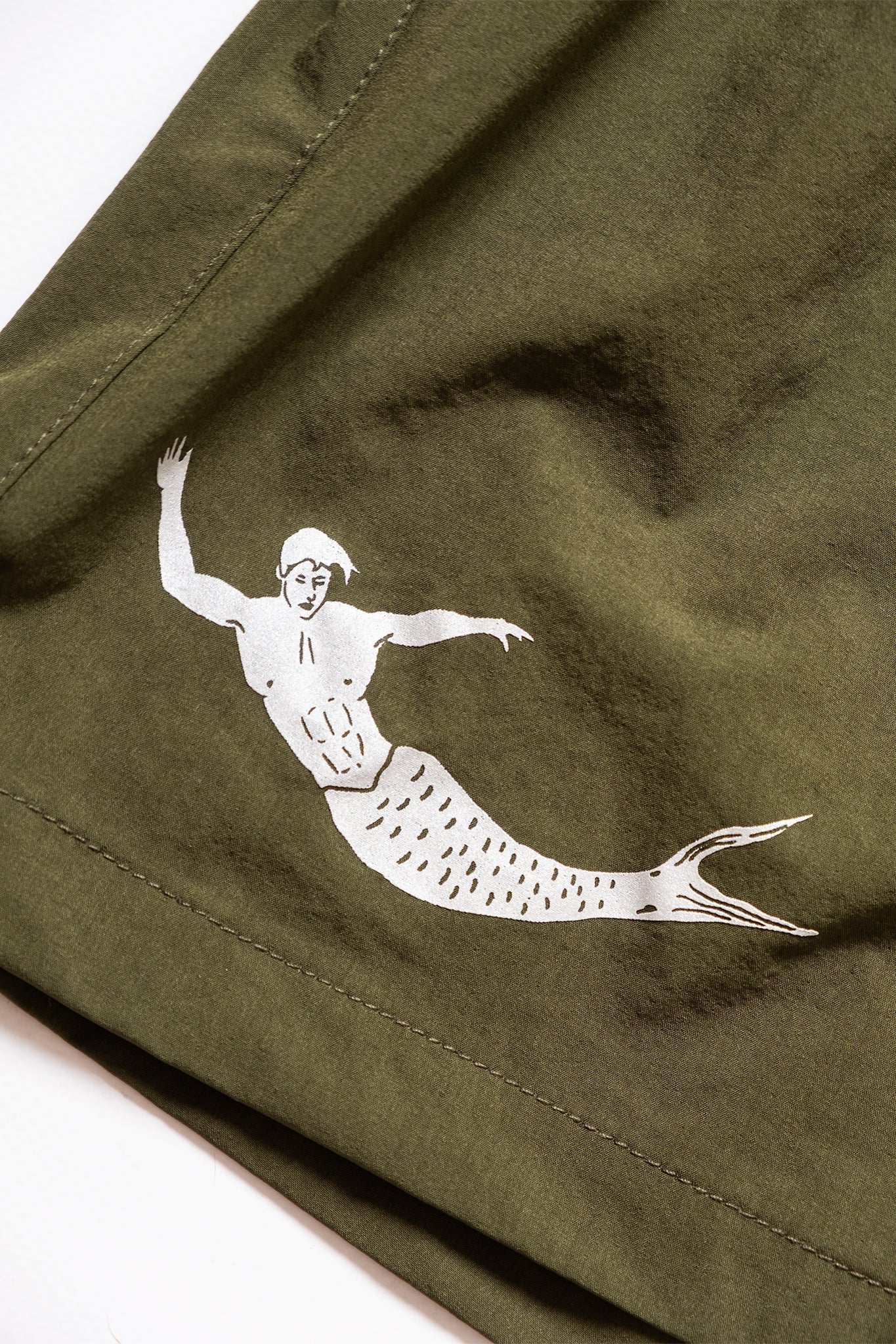 Men's Swimsuit with Reflective Mermaid Print | Polonio