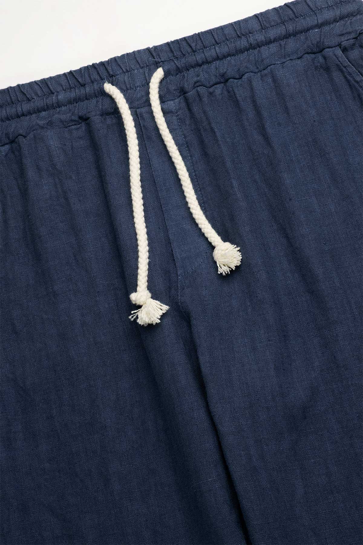 Short 100% Lino Premium Indigo - Polonio