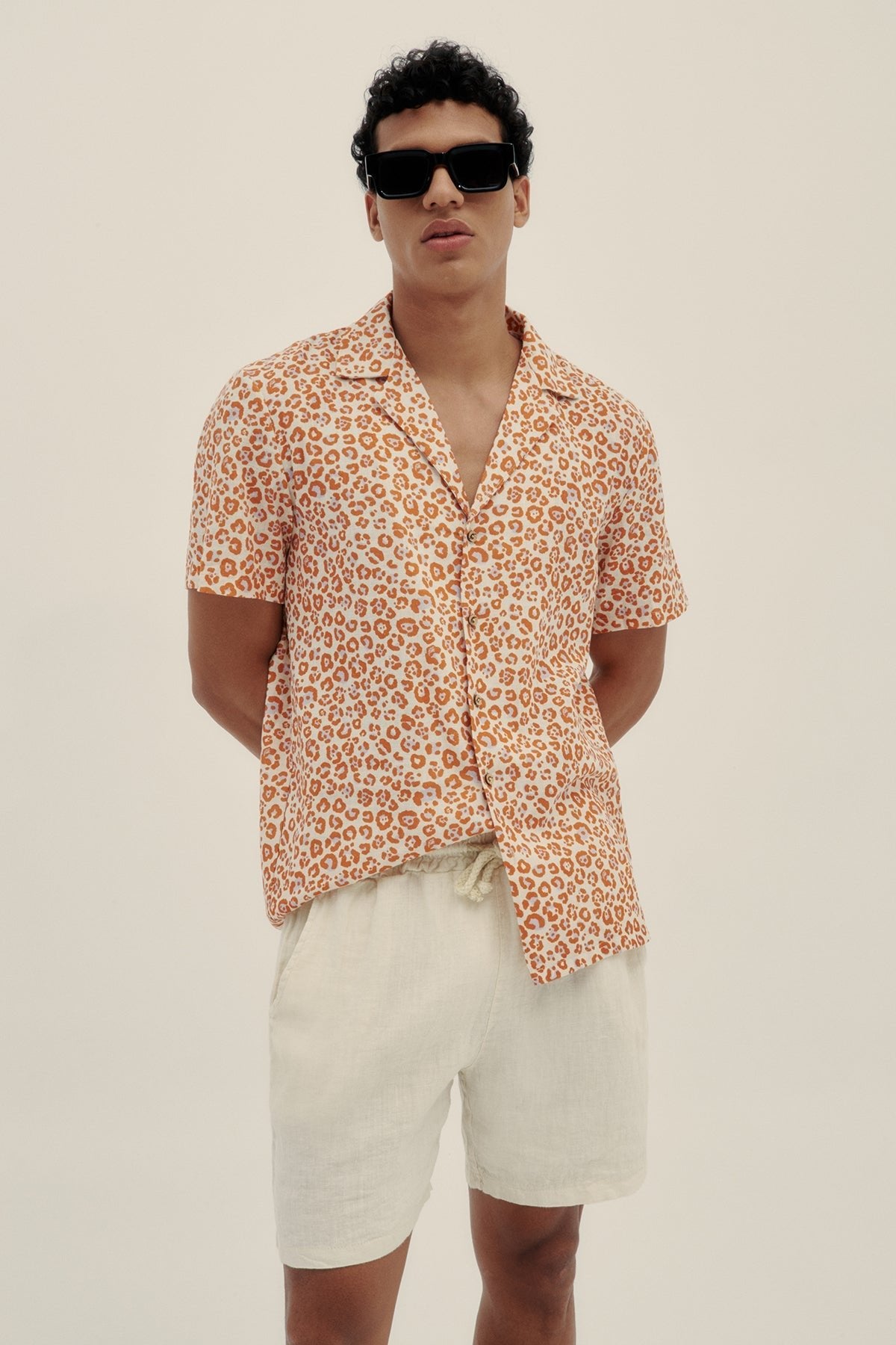 Spotted Camp-Collar Shirt - Polonio
