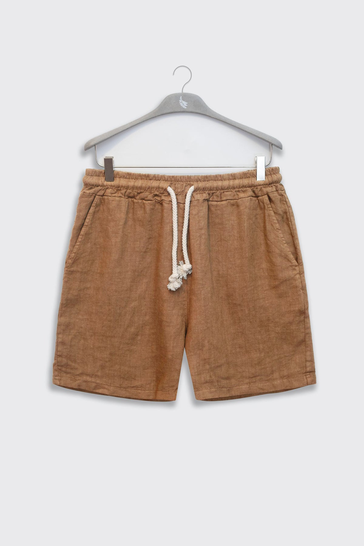 Premium Linen Shorts in Tobacco