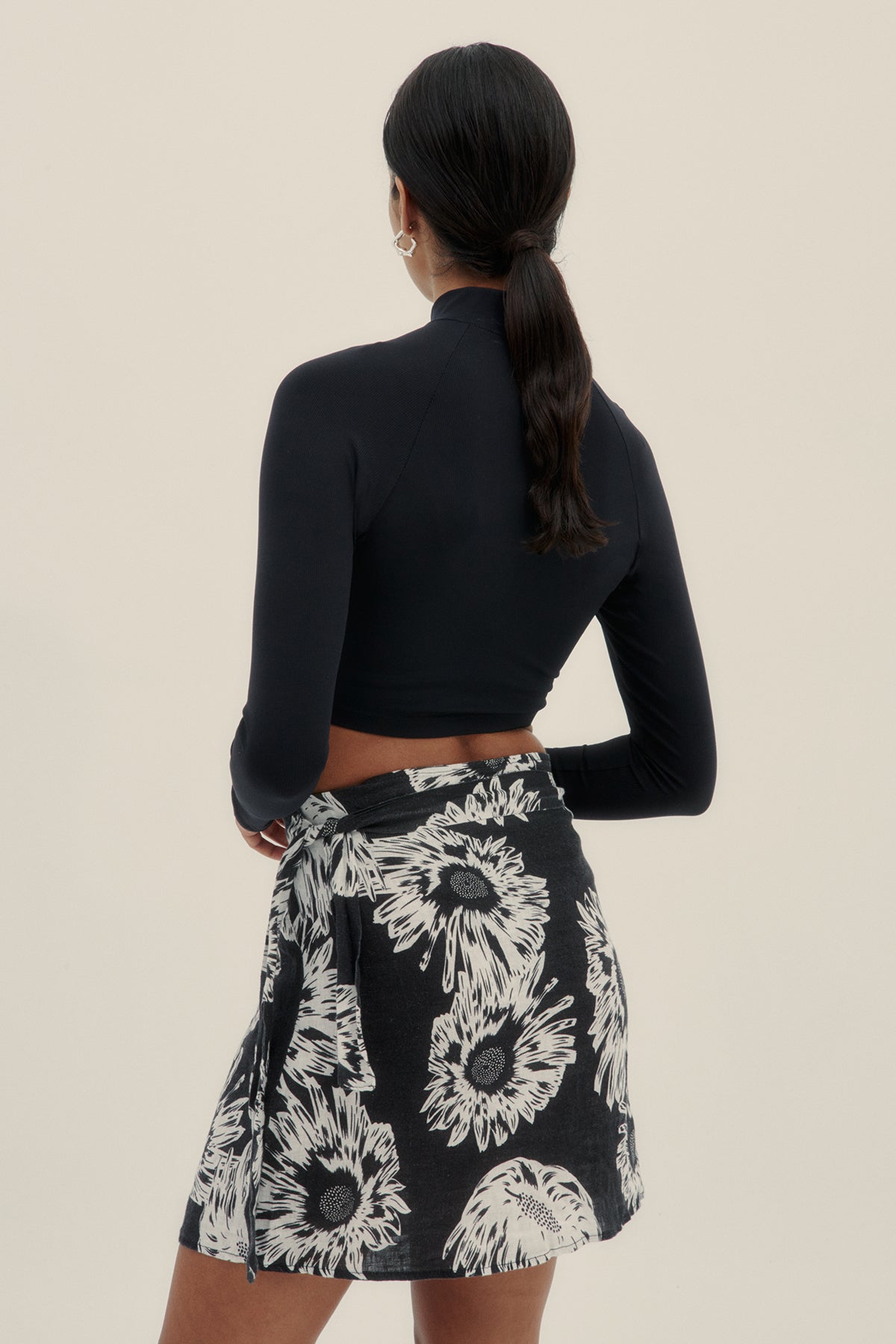 Top Bikini Crop Negro - Polonio