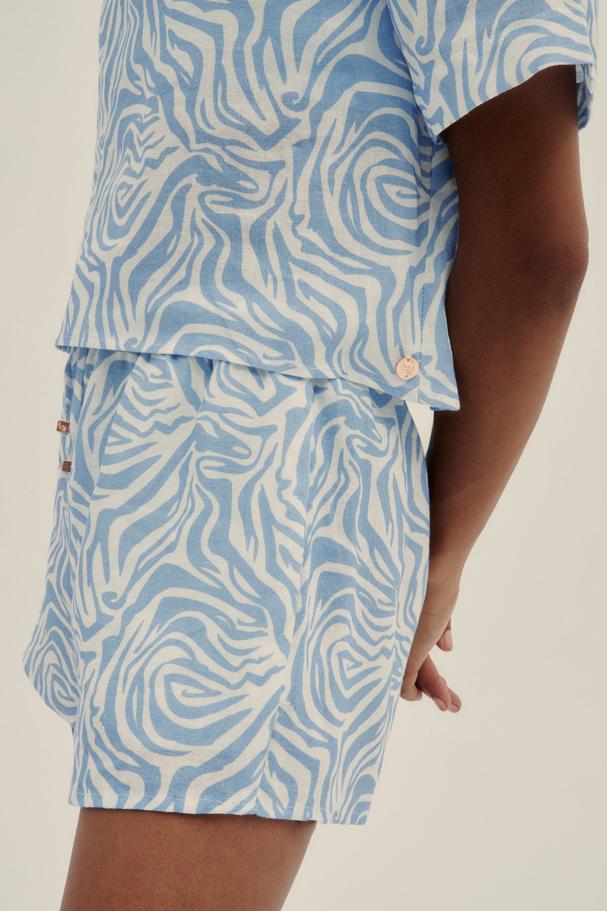 Top Fefe Zebra Cielo - Polonio