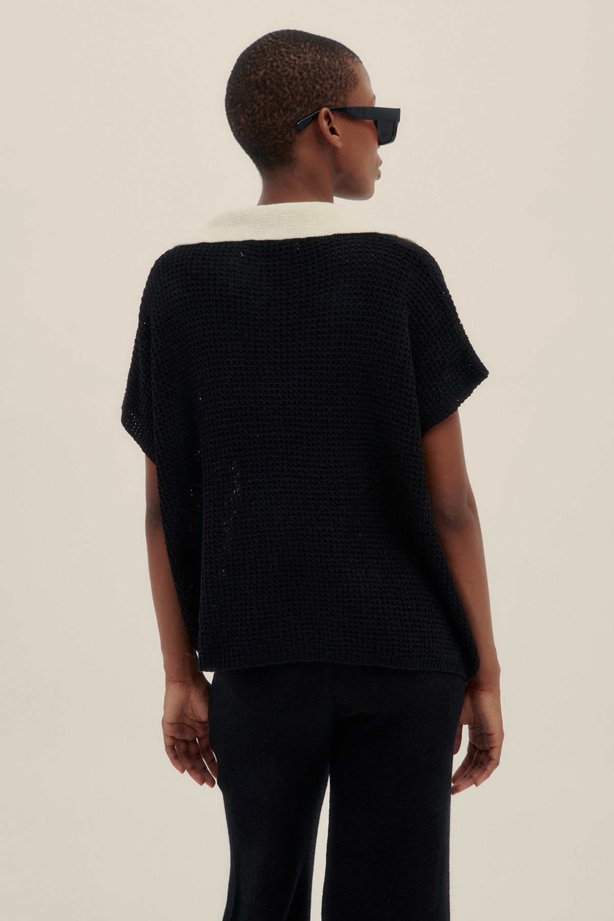 Top Tejido Lu Negro - Polonio