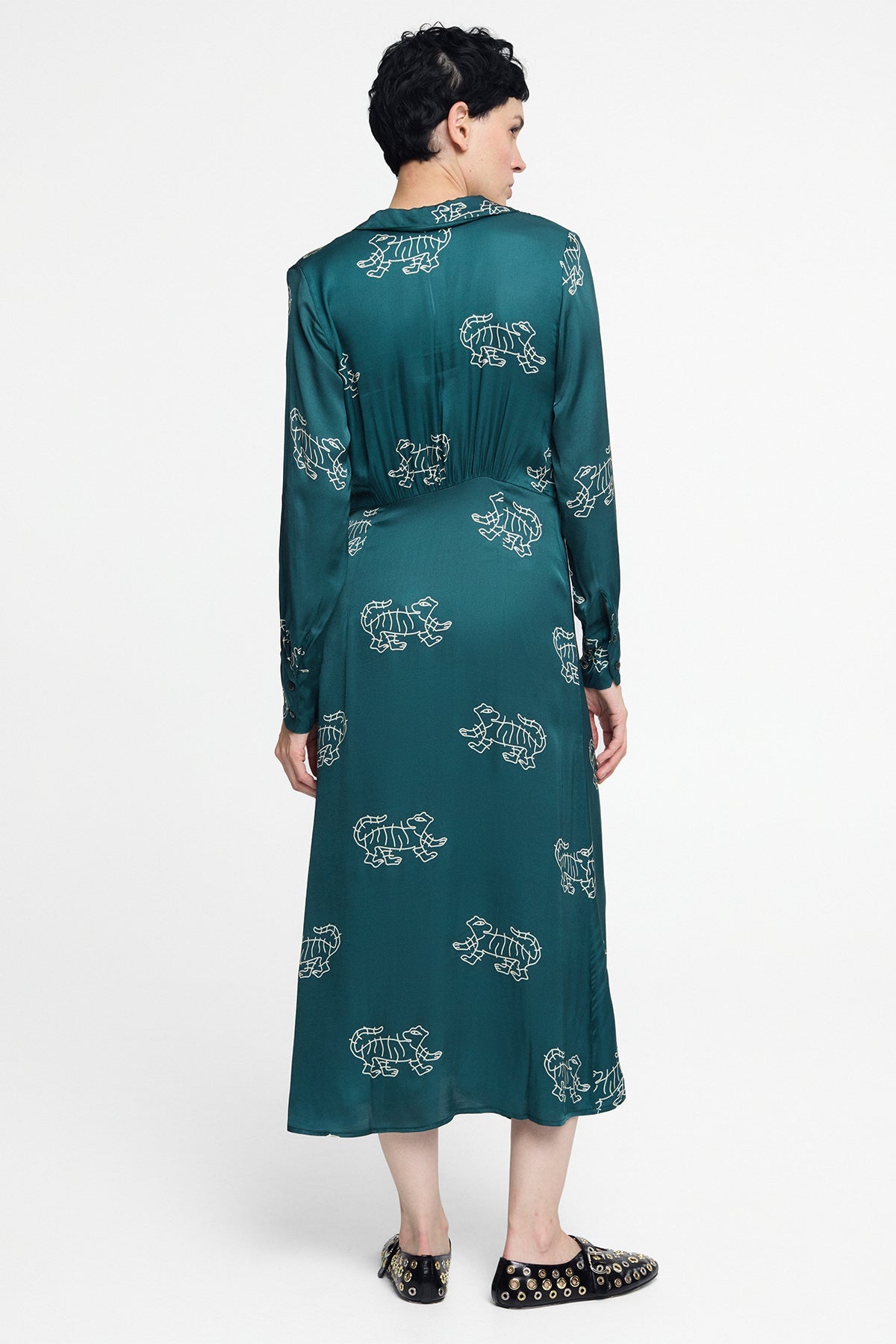 Vestido Ele Tigress Petrol - Polonio