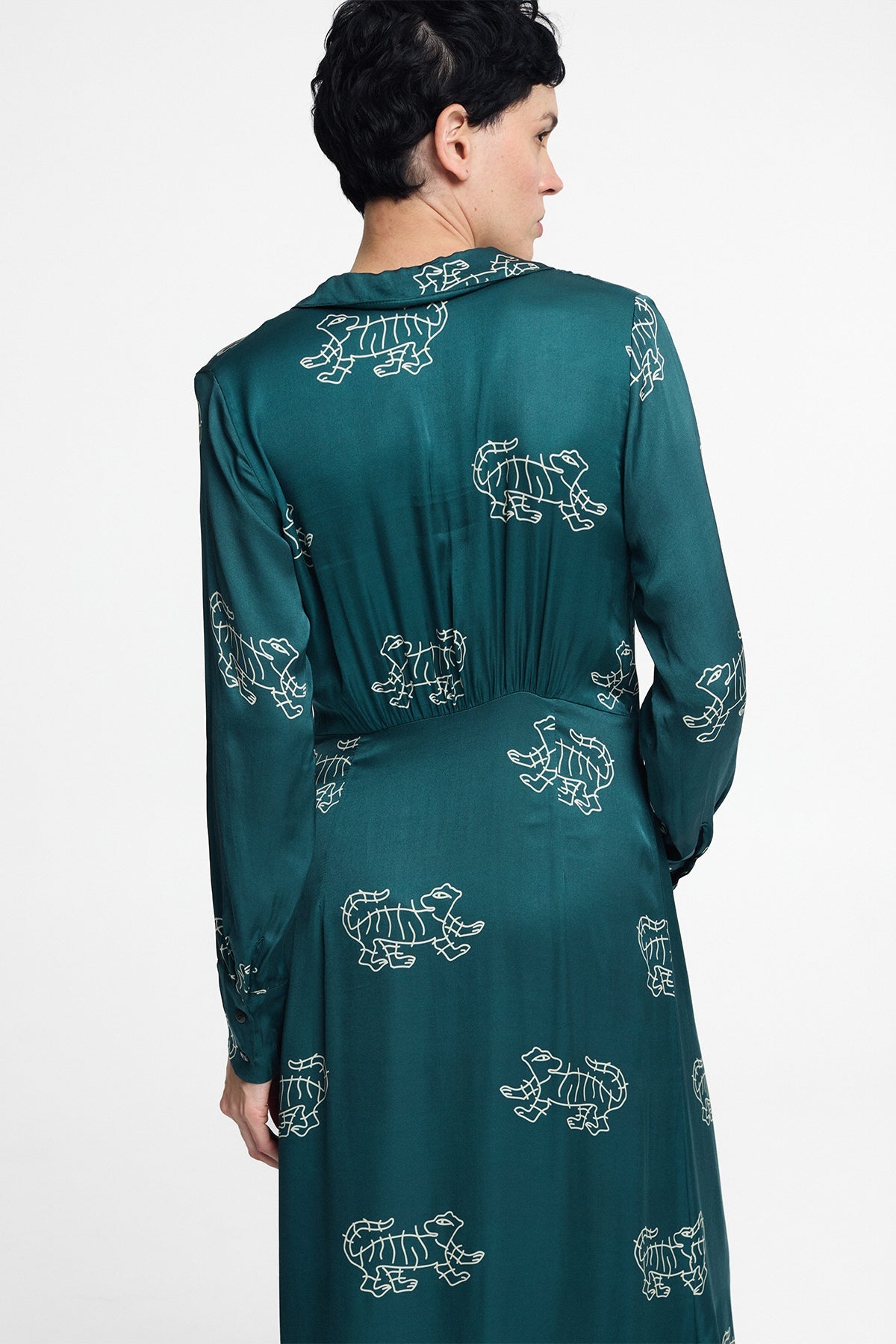 Vestido Ele Tigress Petrol - Polonio