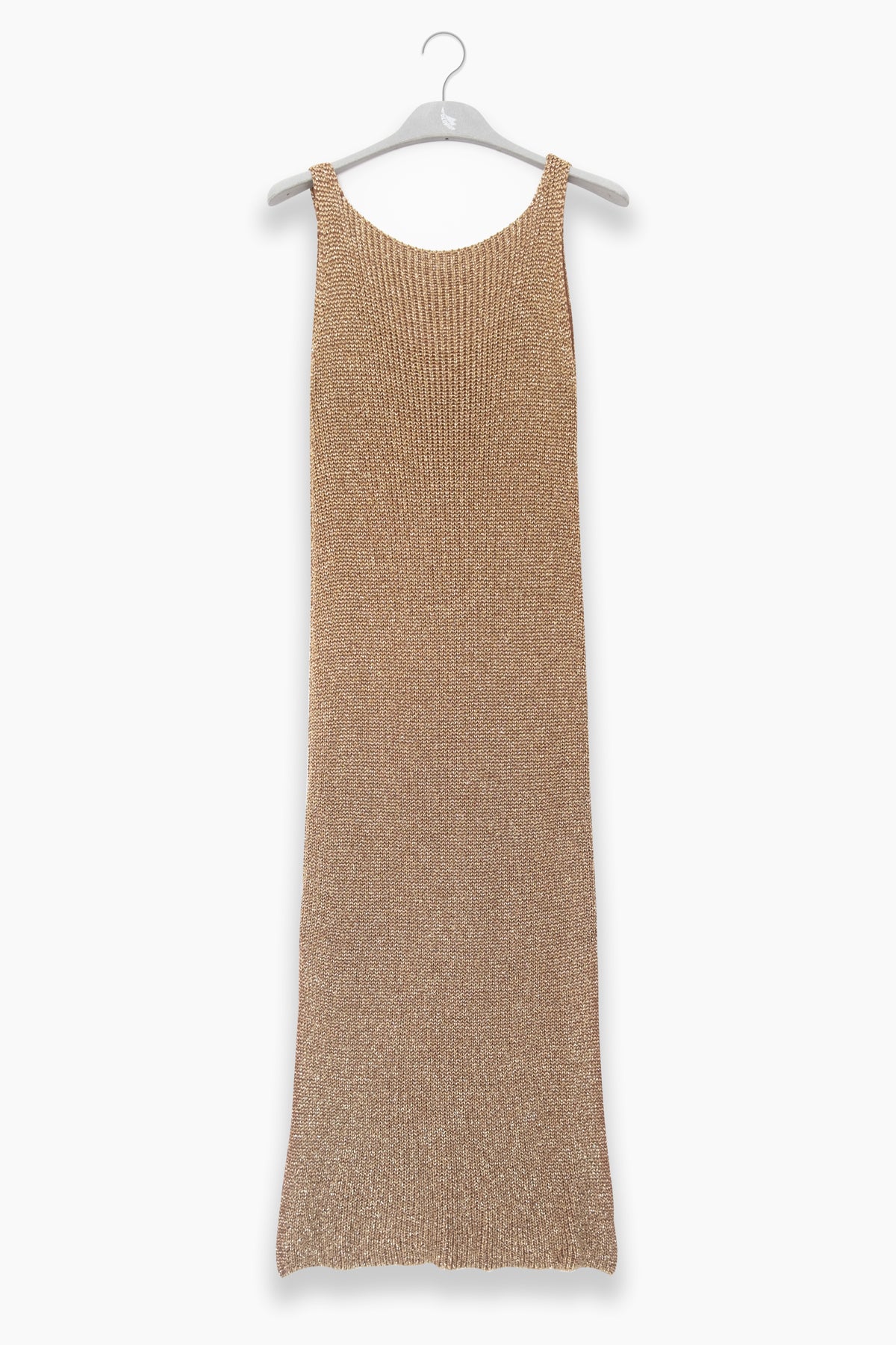 Kleid Eli Lurex-Strick in Camel