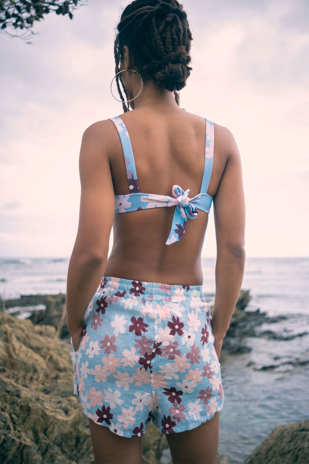 Flowerbed Vintage Bikini Top - Polonio