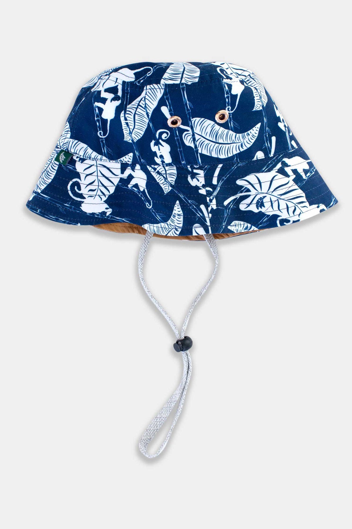 Kids Reversible Bucket Hat With String - Polonio