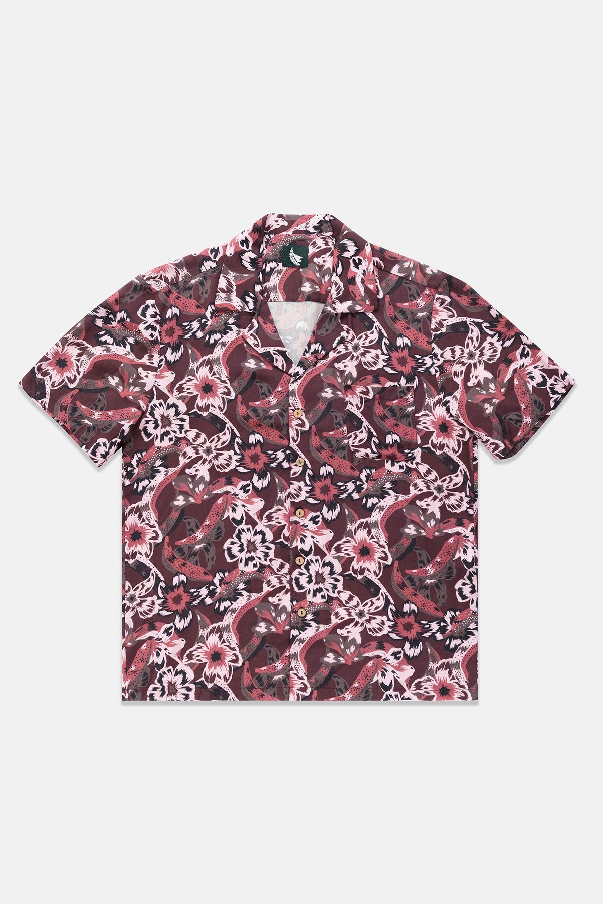 Organico Camp-Collar Shirt Rosa - Polonio